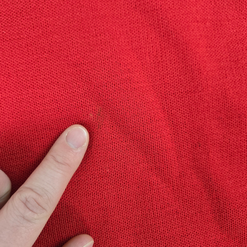 Vintage 1950s Red Wool Gold Button Cropped Jacket Pencil Skirt Suit Size 2 USA - Picture 9 of 16
